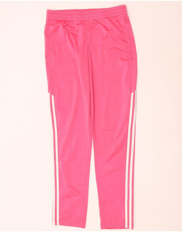 Pantaloni Tuta Bambina Adidas 14-15 Anni Poliestere Rosa