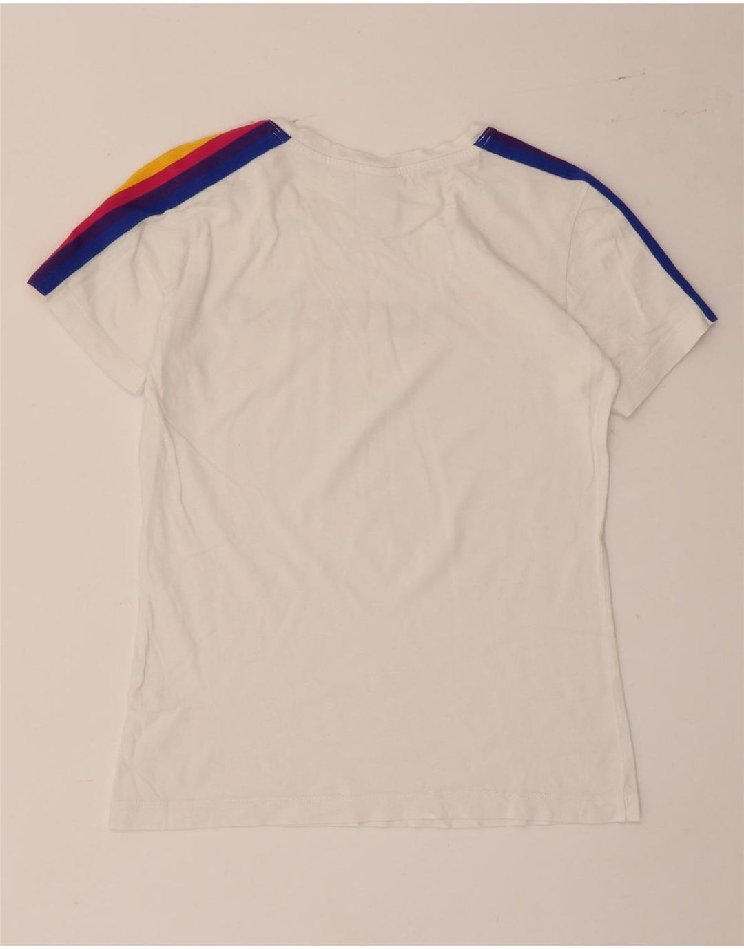 T-shirt grafica da donna Champion Top UK 12 a righe bianche medie