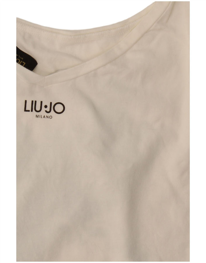 T-shirt grafica da donna Liu Jo Top UK 14 Medium White