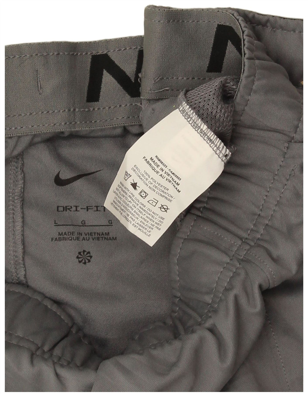 Pantaloni da tuta Nike Dri Fit da uomo, pantaloni da jogging, grandi, in poliestere grigio
