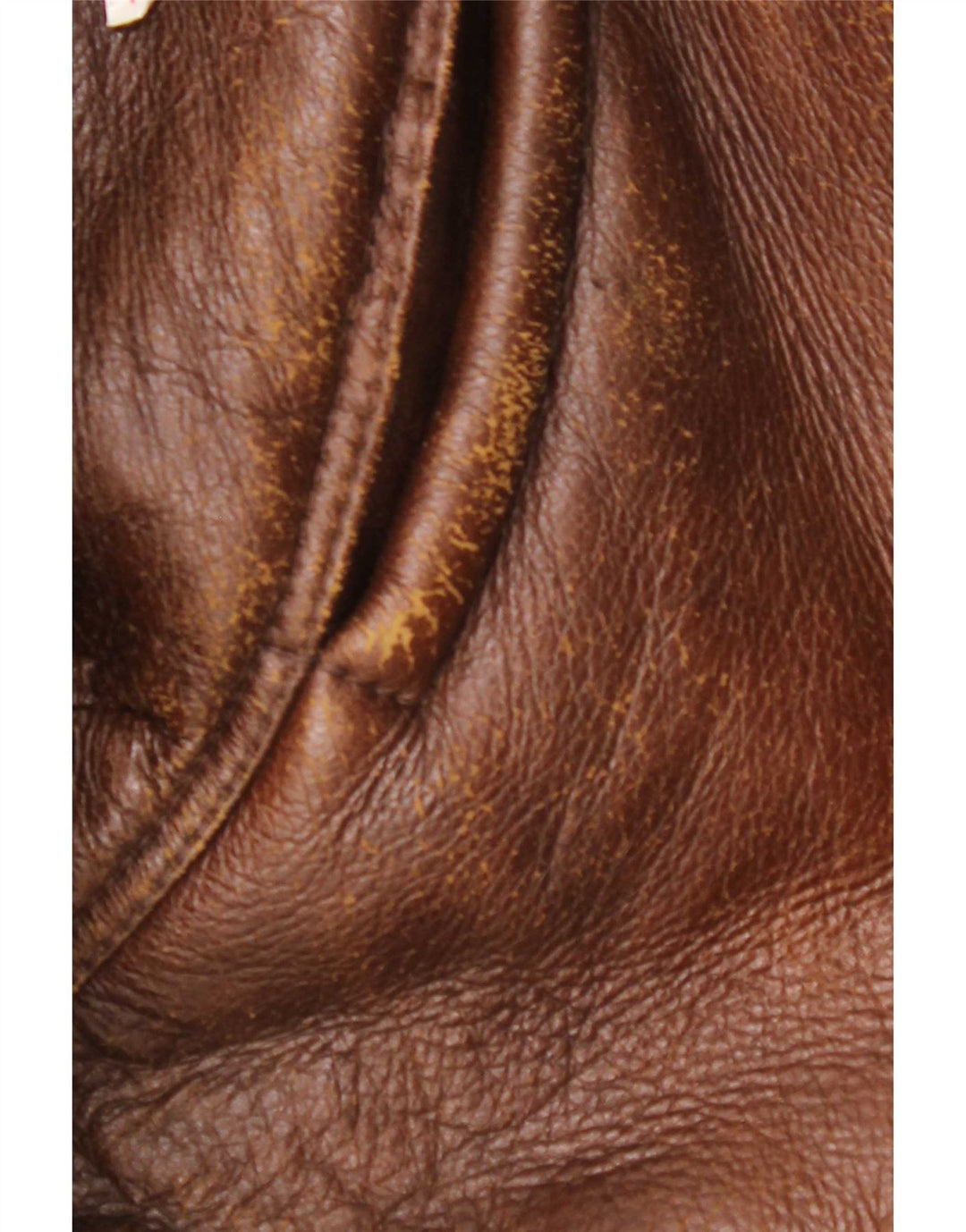 Giacca in shearling vintage da uomo IT 52 XL Shearling marrone
