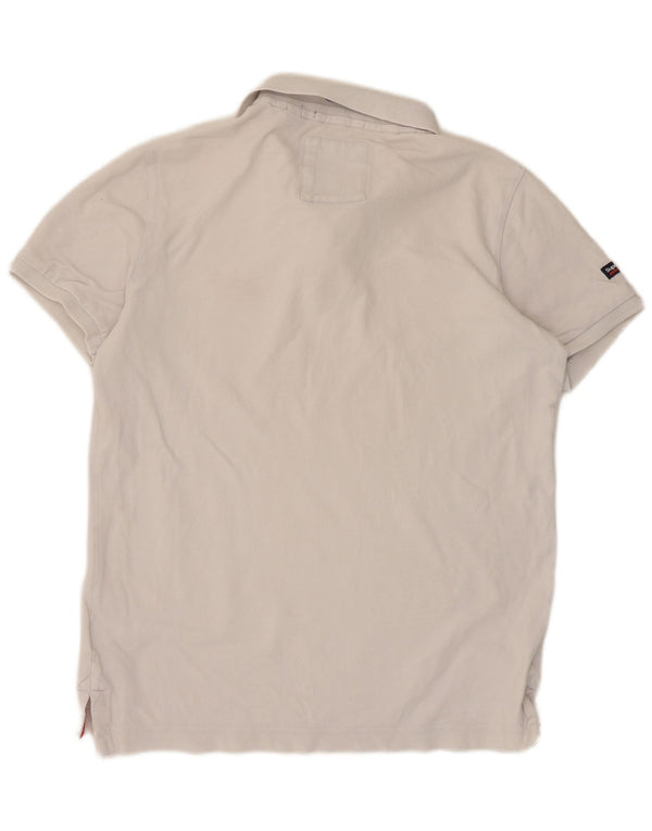 Polo da uomo Superdry XL in cotone bianco