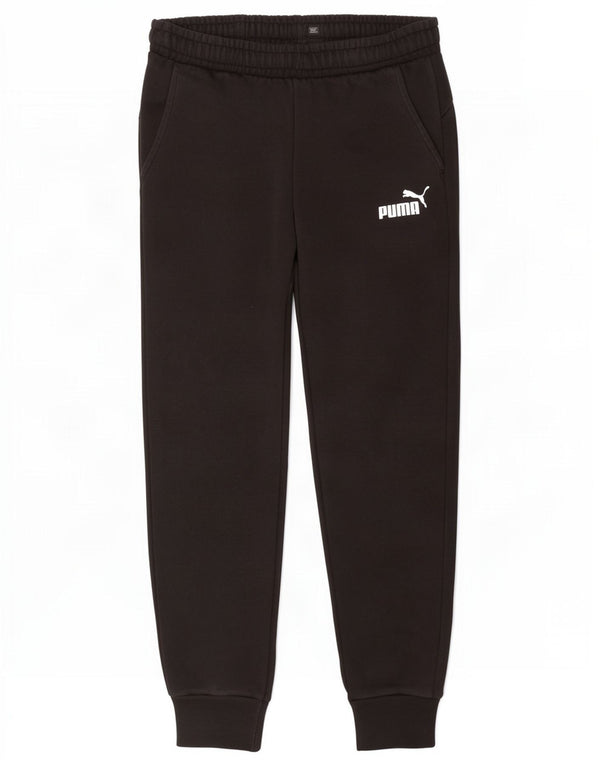 Puma Mens Tracksuit Trousers Joggers Medium Black Cotton