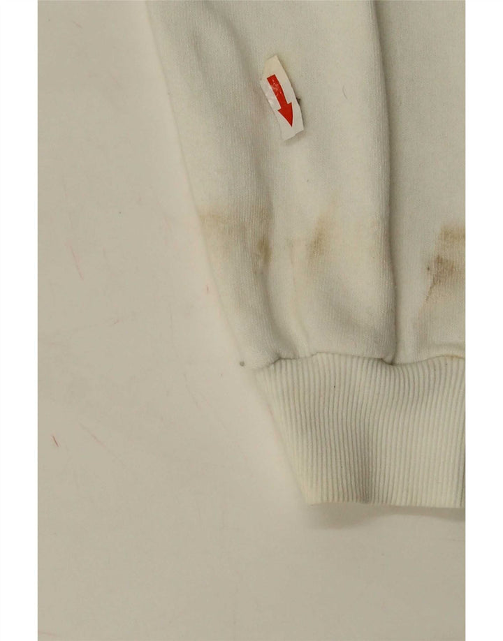 Felpa oversize grafica da donna Zara UK 10 piccola bianca