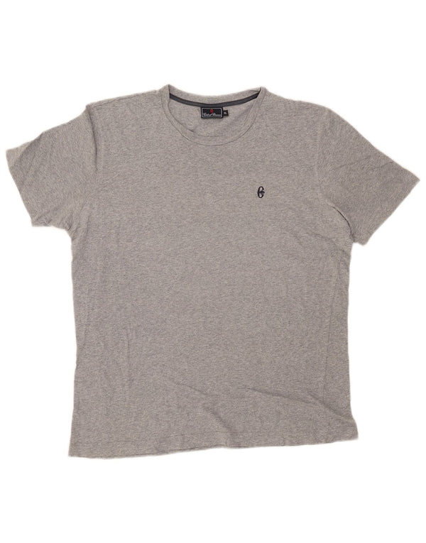 Conte of Florence Womens Graphic T-Shirt Top UK 18 XL Grey Flecked