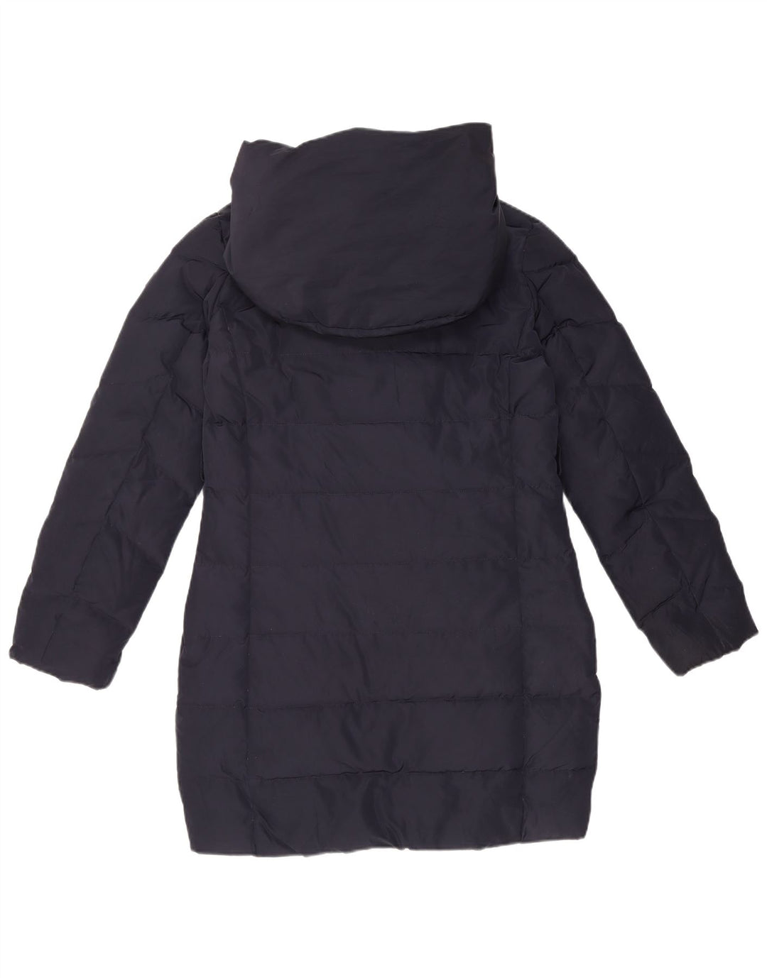 Cappotto imbottito con cappuccio per bambina Armani Junior 13-14 anni in poliestere blu navy
