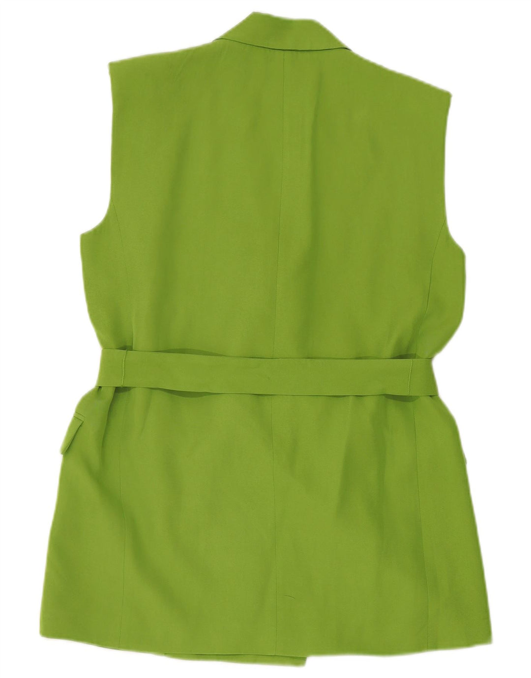 Giacca blazer doppiopetto senza maniche da donna Zara UK 14 verde medio