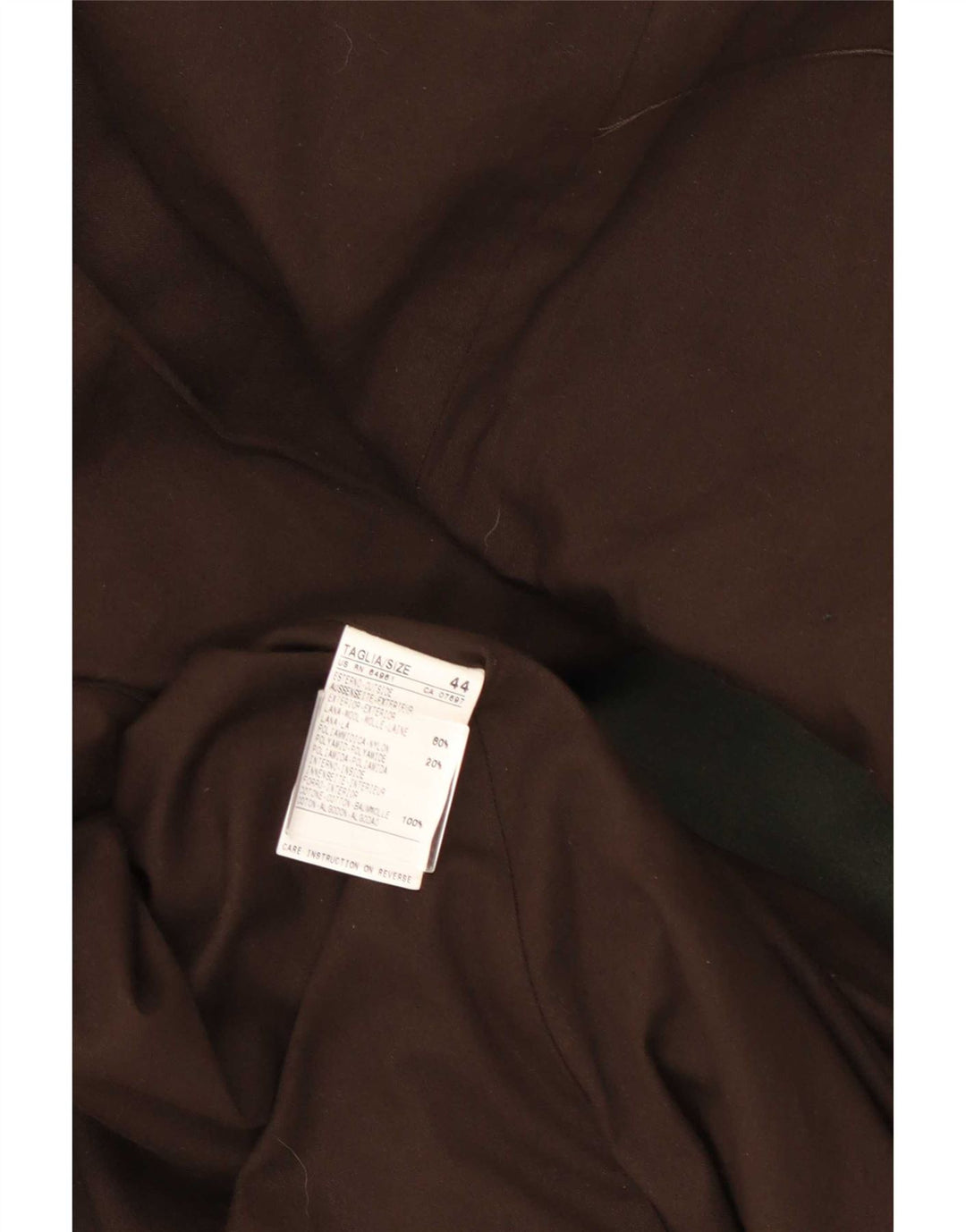 Cappotto Militare Donna Benetton IT 44 Verde Medio Lana