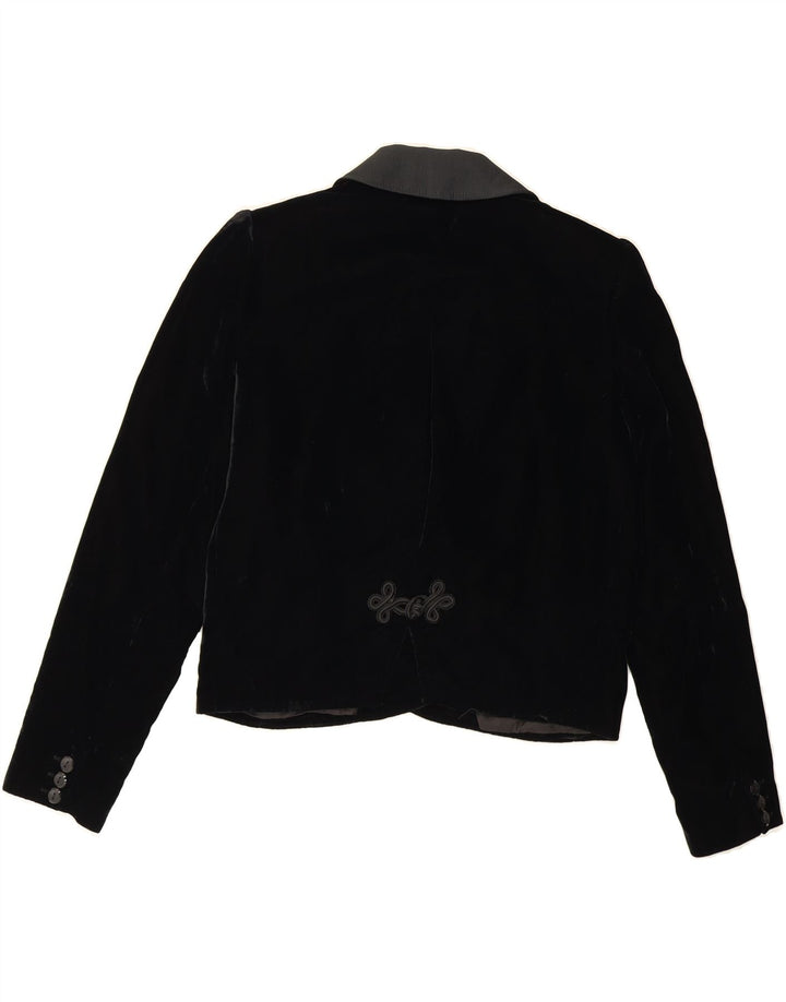 VALENTINO Giacca blazer doppiopetto corta da donna IT 42 media nera