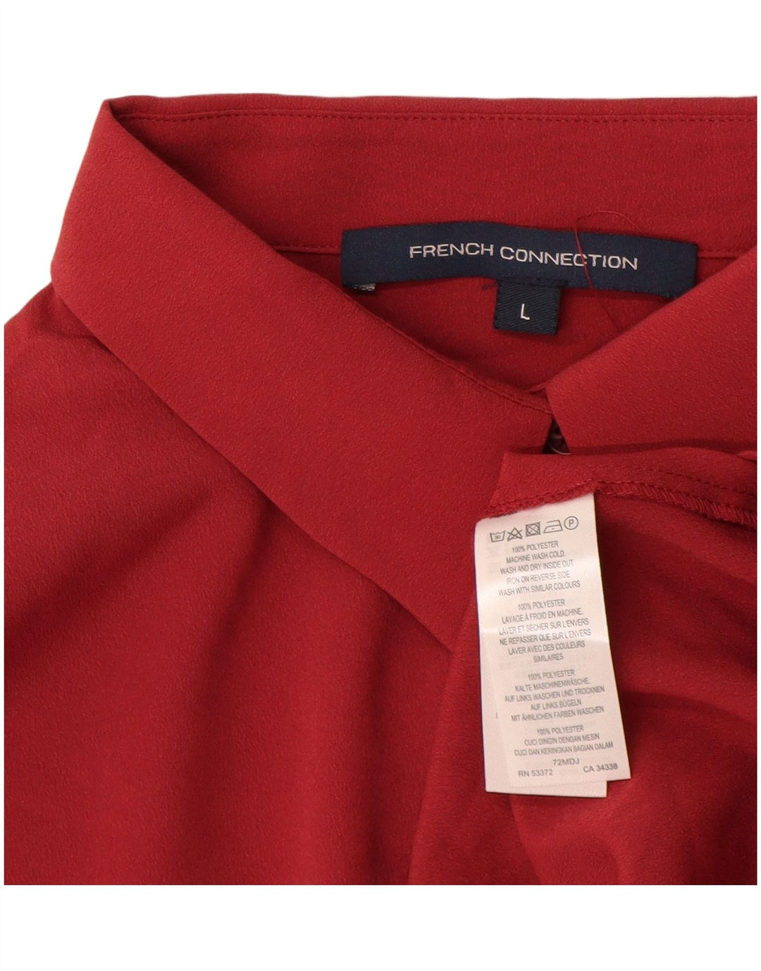 Camicetta da donna a maniche corte da donna French Connection UK 16 grande rossa