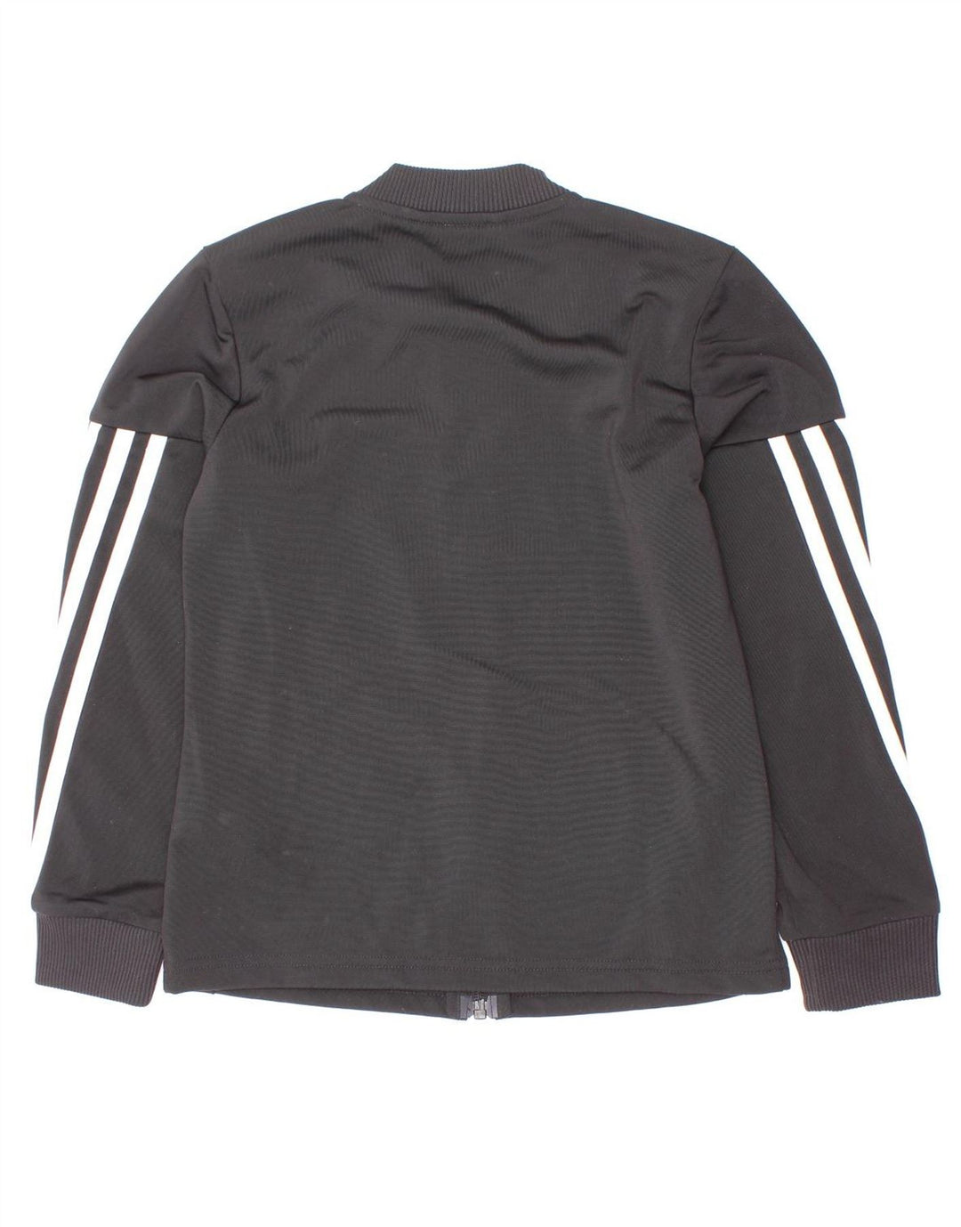 Giacca Top Tuta Adidas Bambina 7-8 Anni Poliestere Gessato Nero