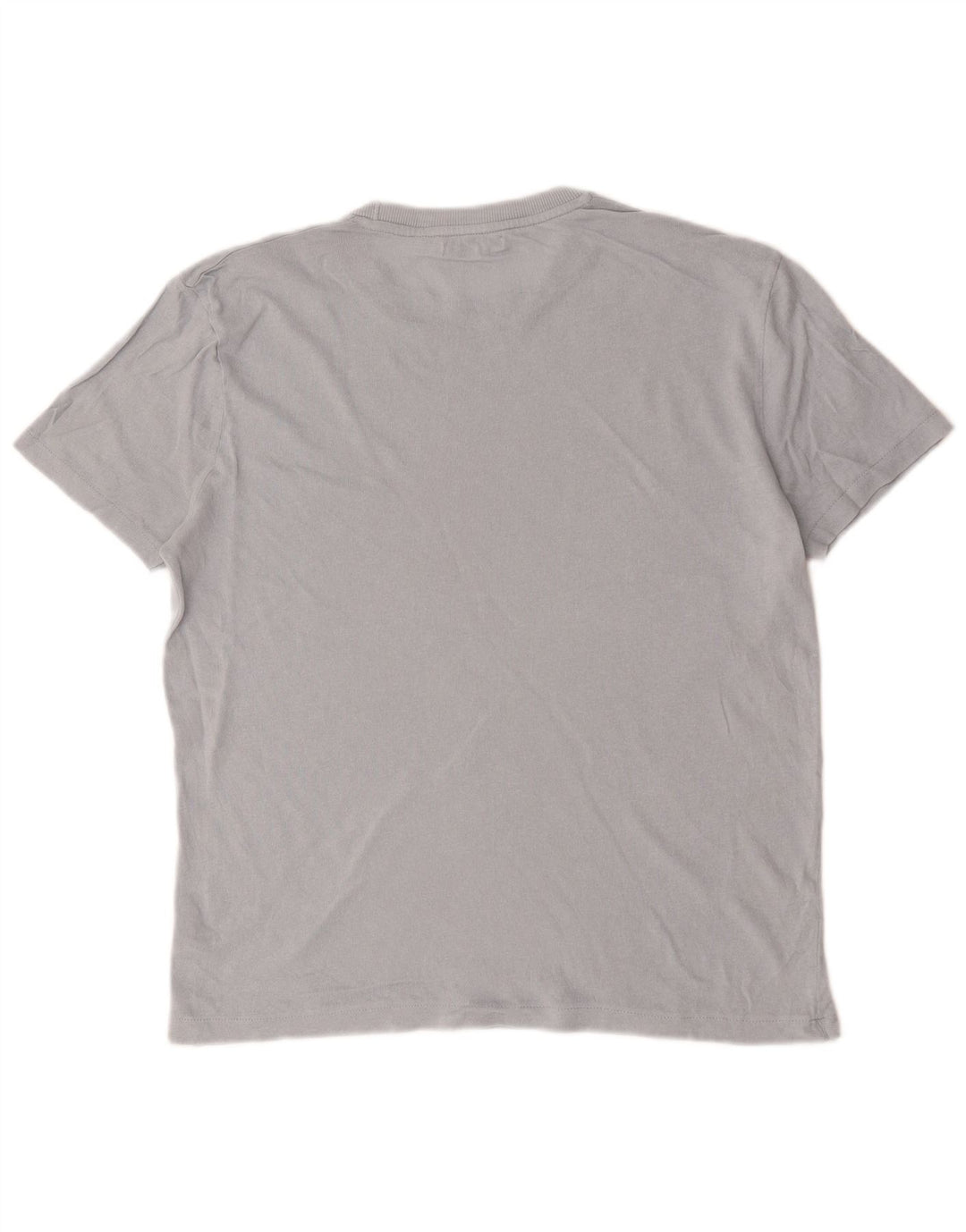 T-shirt Zara da uomo Top in cotone grigio medio