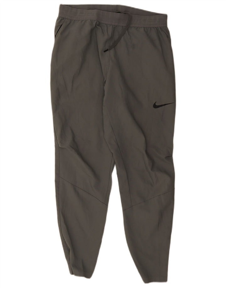 Pantaloni da tuta Nike Dri Fit da uomo in poliestere grigio medio