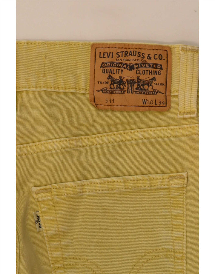 Jeans Levi's Uomo 511 Slim W30 L34 Gialli