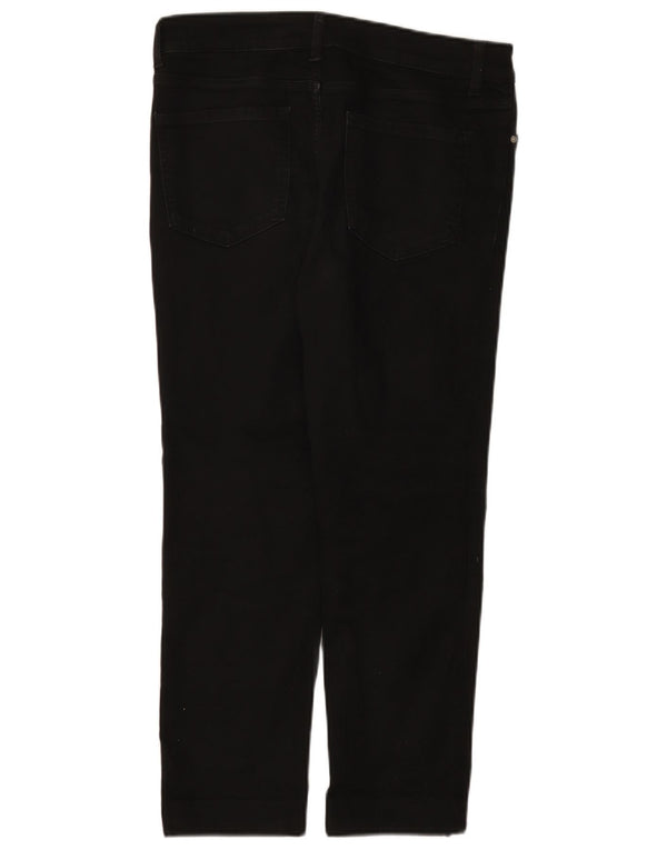 Jeans corti Marks & Spencer da donna The Sienna UK 12 medio W32 L25 nero