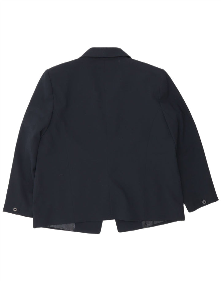 Giacca blazer da donna a 1 bottone John Lewis UK 18 XL poliestere blu navy