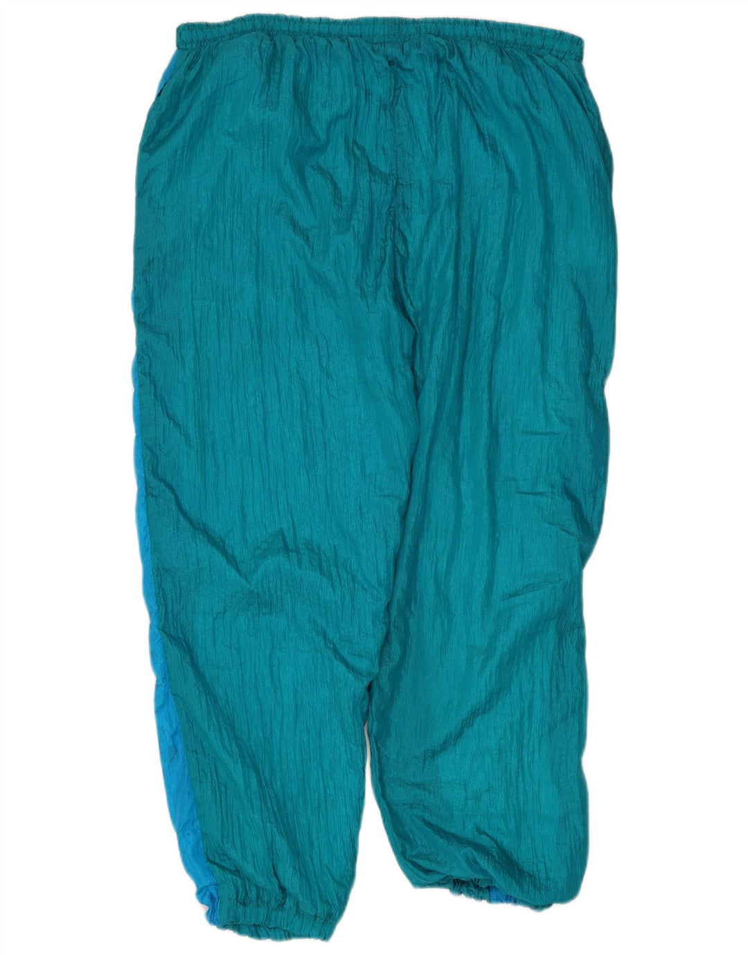 Tuta intera vintage da uomo XL in nylon color block blu