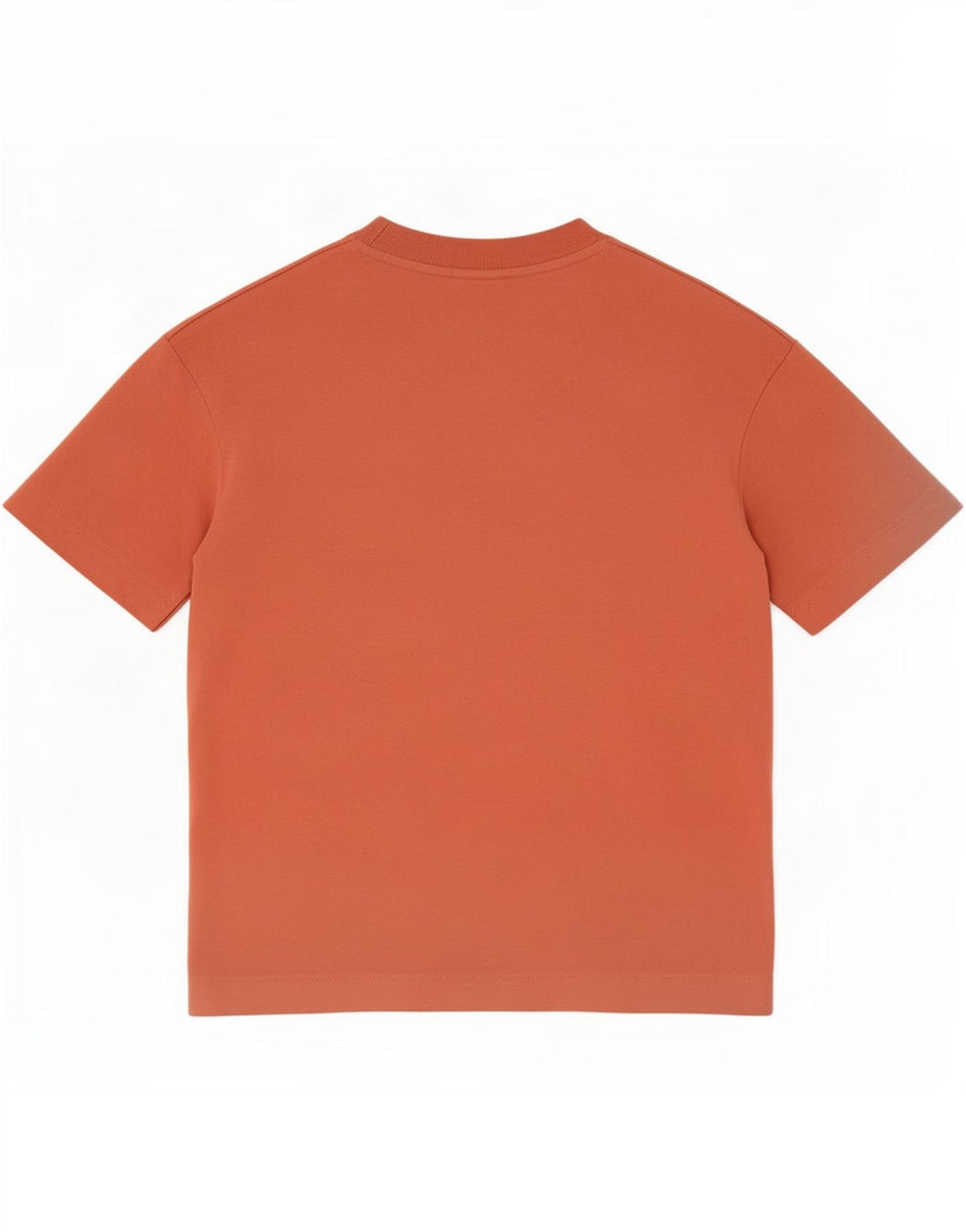 T-shirt Zara da uomo Top in cotone arancione medio