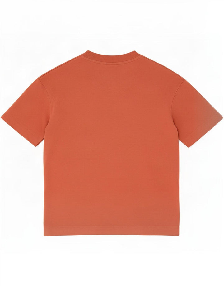 T-shirt Zara da uomo Top in cotone arancione medio