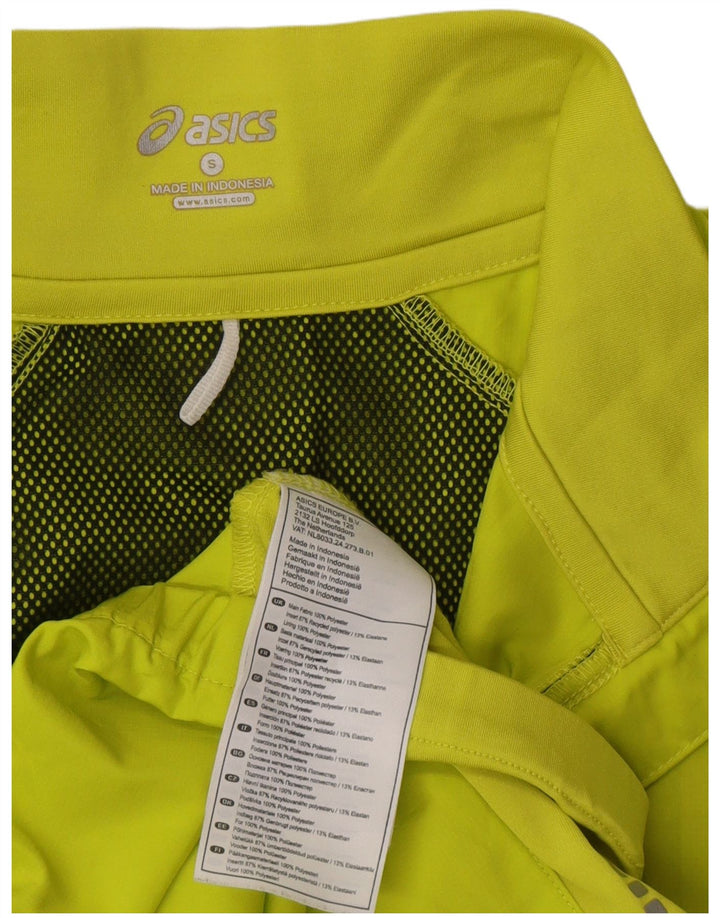Giacca da ginnastica da uomo Asics piccola in poliestere verde