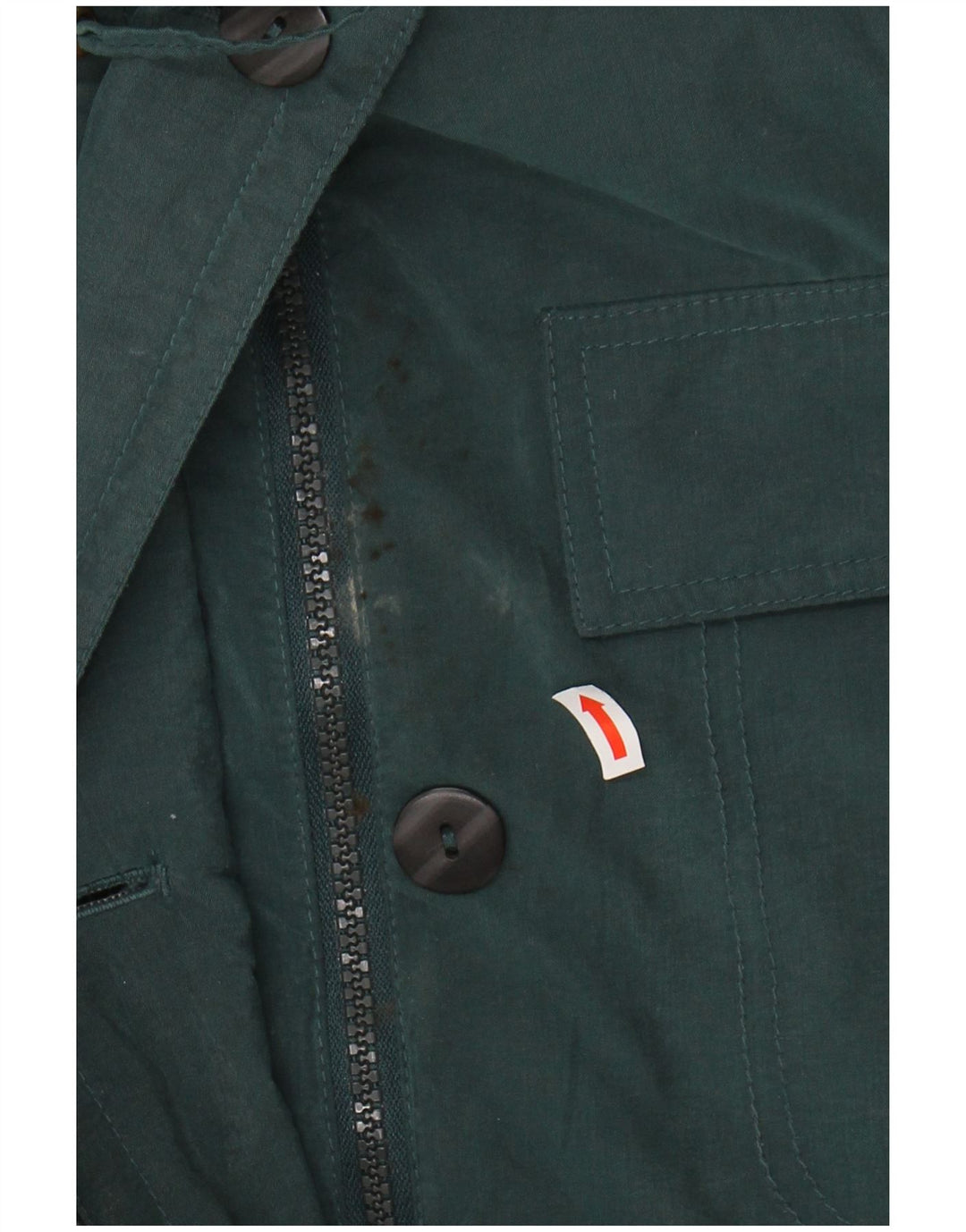 VINTAGE Womens Oversized Windbreaker Jacket UK 18 XL Green Polyester