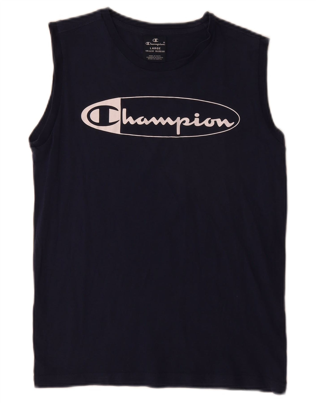 Canotta grafica Champion da ragazzo, 11-12 anni, grande, blu navy