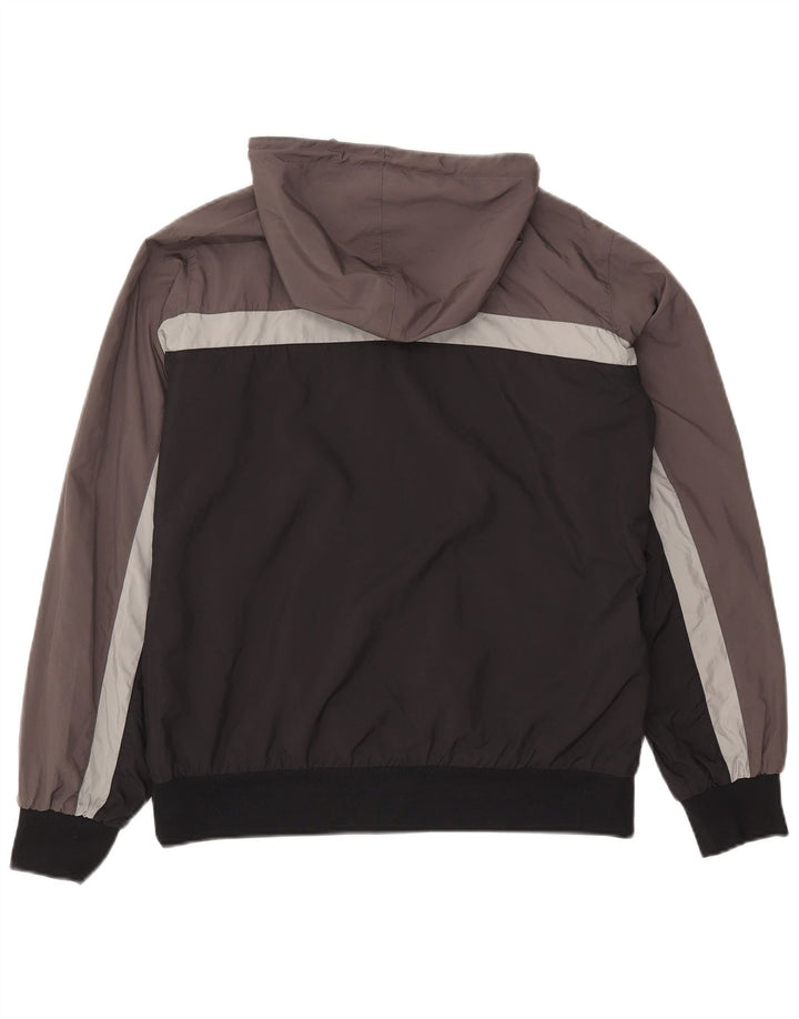 Giacca reversibile con cappuccio Nike da uomo UK 38/40 pied de poule grigio medio