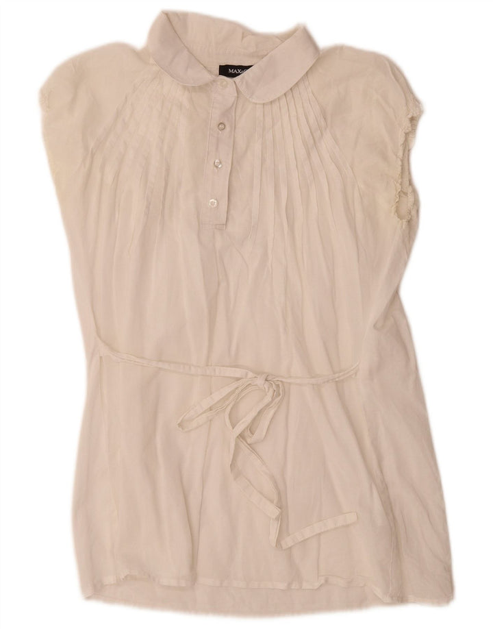 Top camicetta da donna Max & Co. UK 14 grande bianco