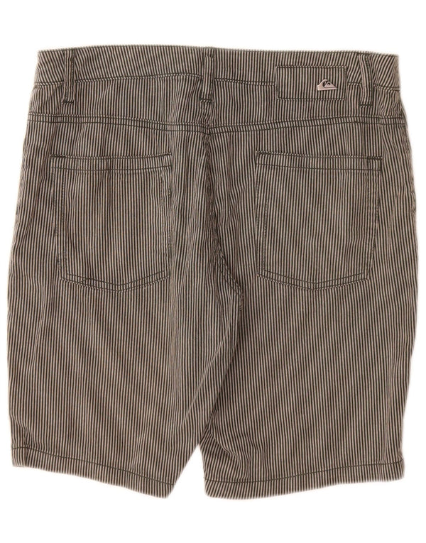Pantaloncini casual da uomo Quiksilver W30 cotone gessato grigio medio
