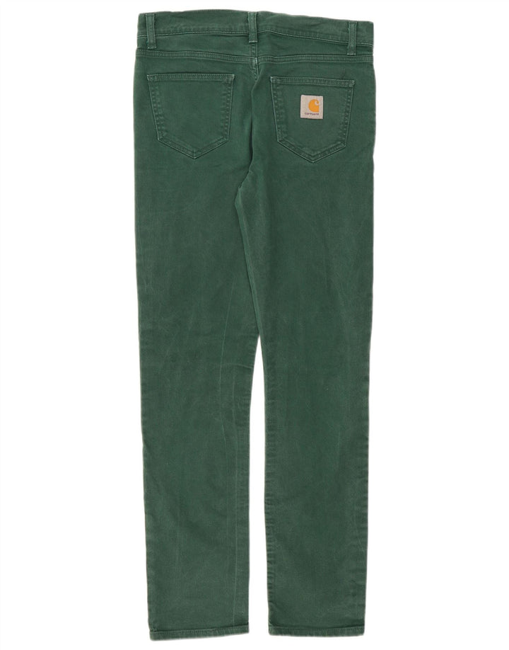Jeans slim da uomo Carhartt W30 L32 cotone verde