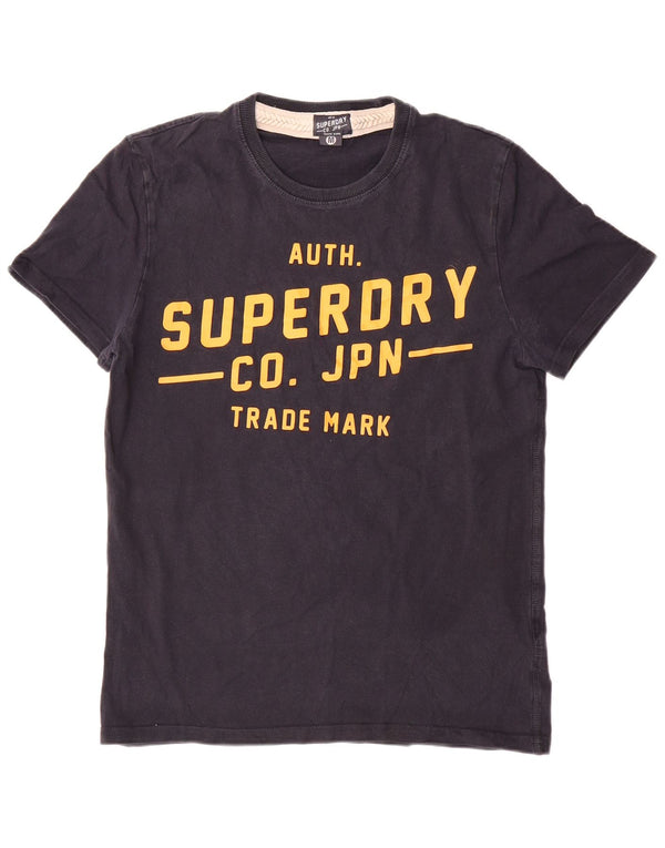 T-shirt grafica da uomo Superdry Top in cotone nero medio