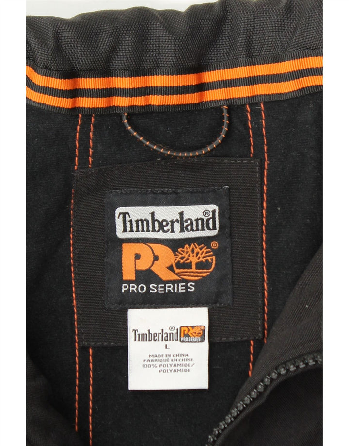 Giacca a vento da uomo Timberland UK 40 Large Poliestere color block nero