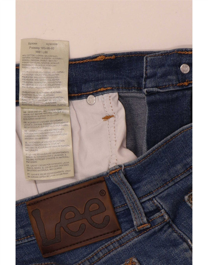 Jeans dritti regolari da uomo Lee W32 L34 cotone blu