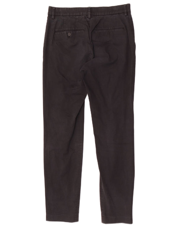 Pantaloni chino slim da uomo Zara EU 38 Small W30 L29 cotone nero