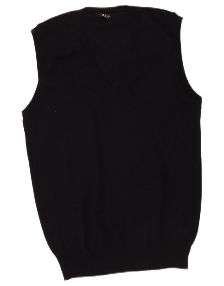 Canottiera da uomo Liabel piccola in lana vergine blu navy
