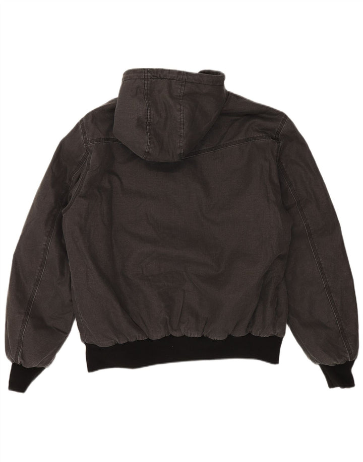 Giacca Sherpa da uomo con cappuccio SUPERDRY UK 42 XL Cotone grigio