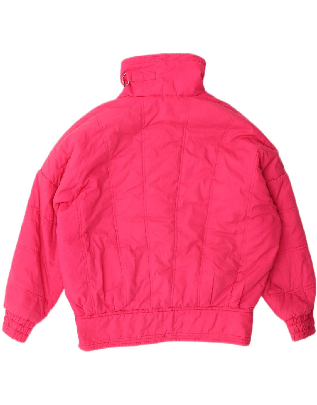 VINTAGE Womens Oversized Padded Jacket UK 18 XL Pink Polyester Vintage Vintage and Second-Hand Vintage from Messina Hembry 