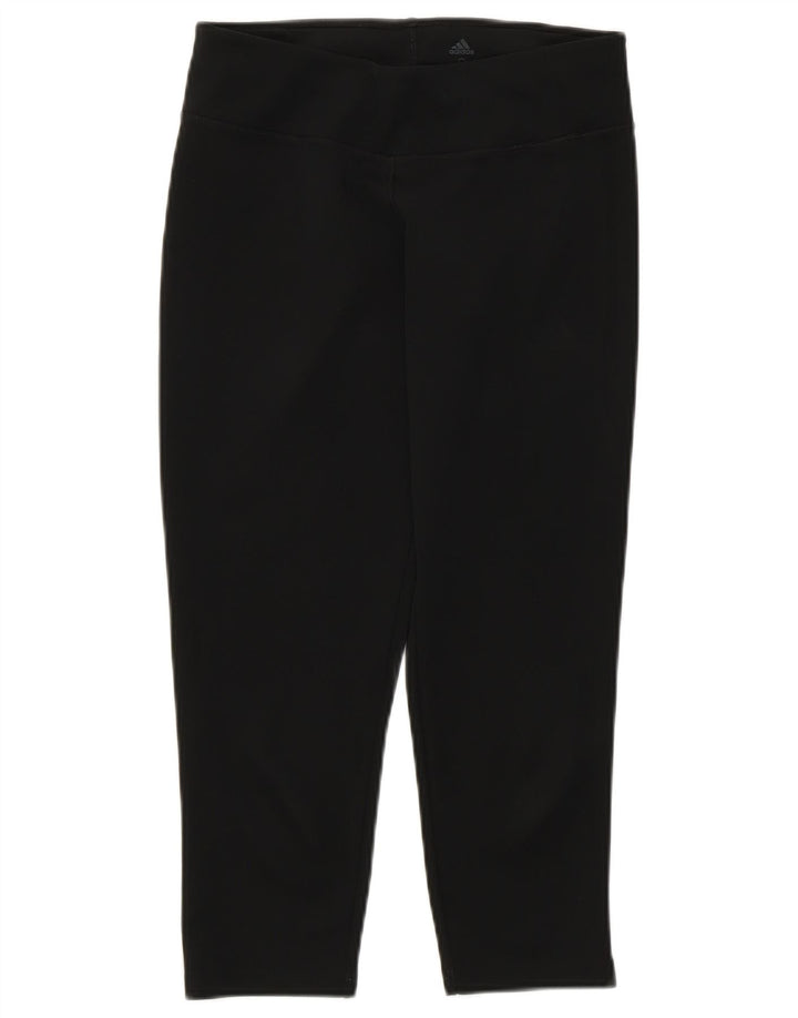 Leggings Adidas Climalite Capri da donna UK 8/10 piccolo nero