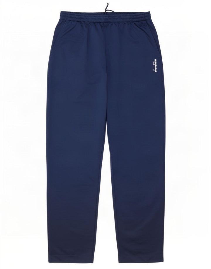 Pantaloni da tuta da uomo Diadora Large in poliestere blu navy