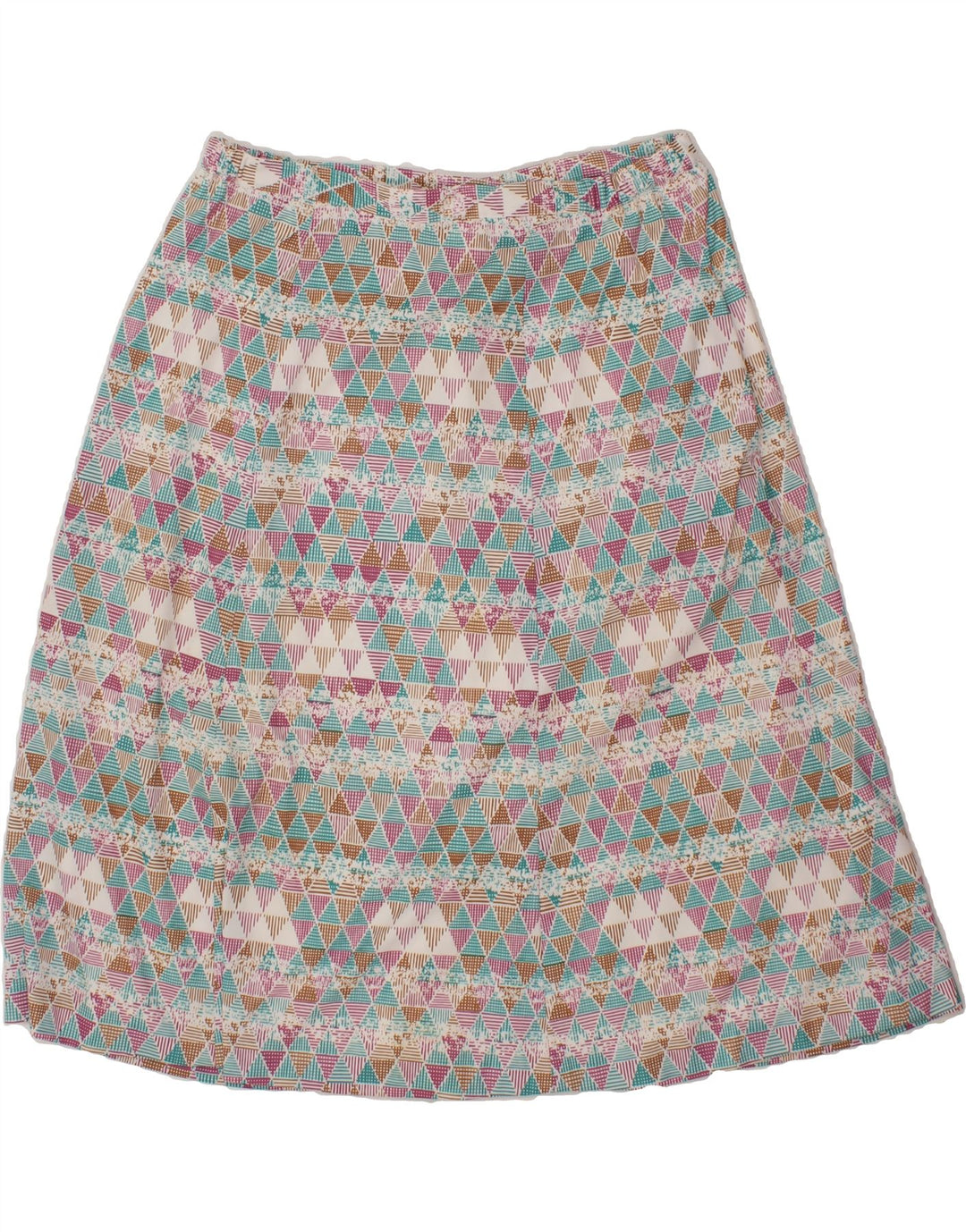 VINTAGE Womens A-Line Skirt W36 XL Multicoloured Geometric Vintage Vintage and Second-Hand Vintage from Messina Hembry 