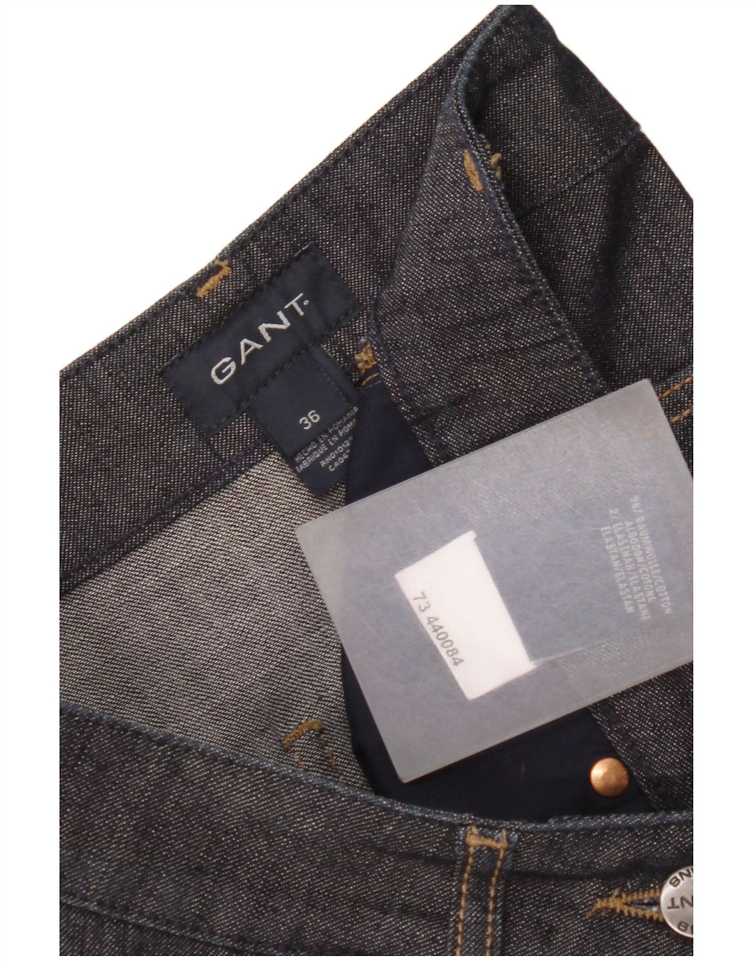 Gonna in denim da donna Gant EU 36 piccola W28 cotone nero