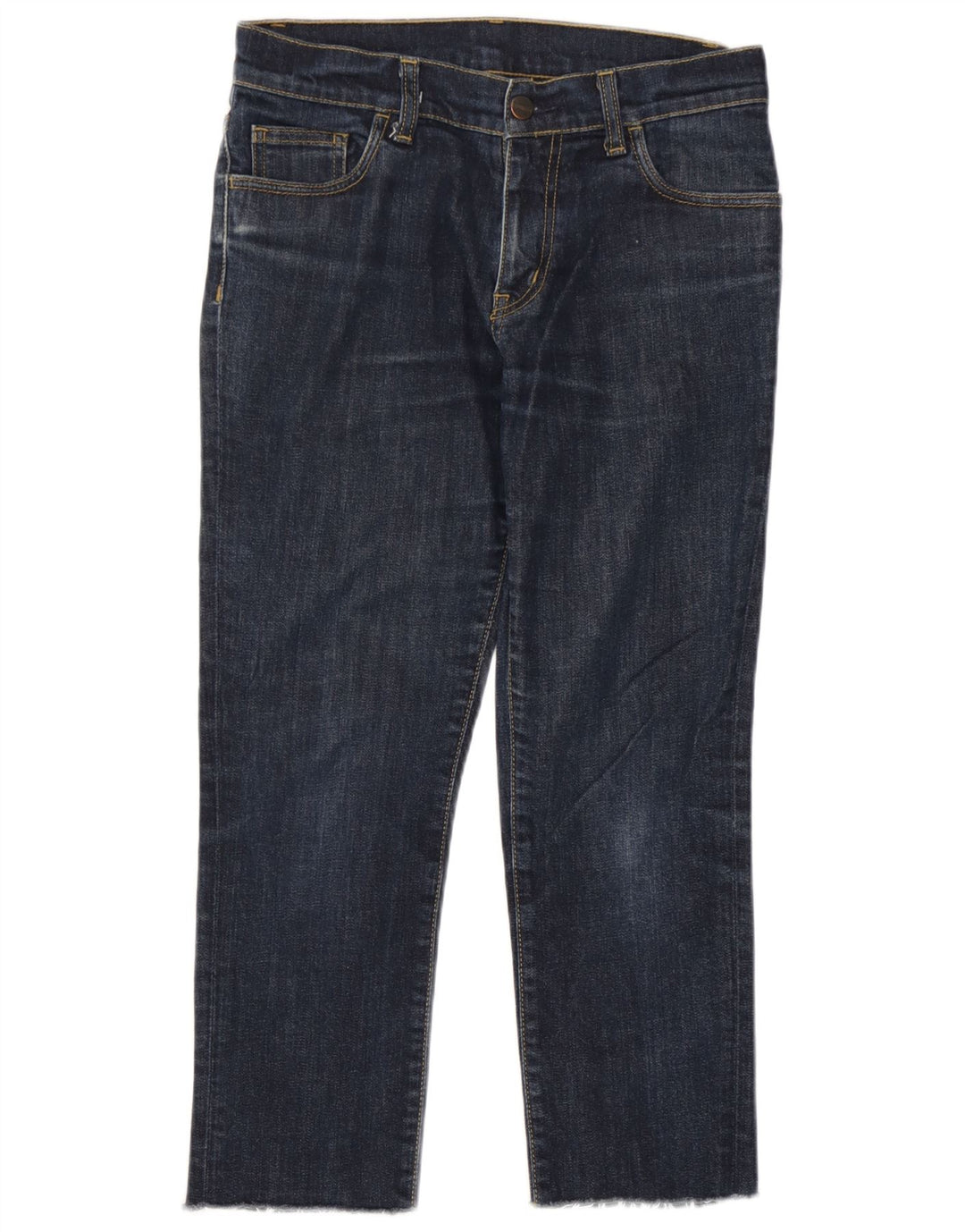 Jeans corti da donna Carhartt W30 L22 cotone blu navy