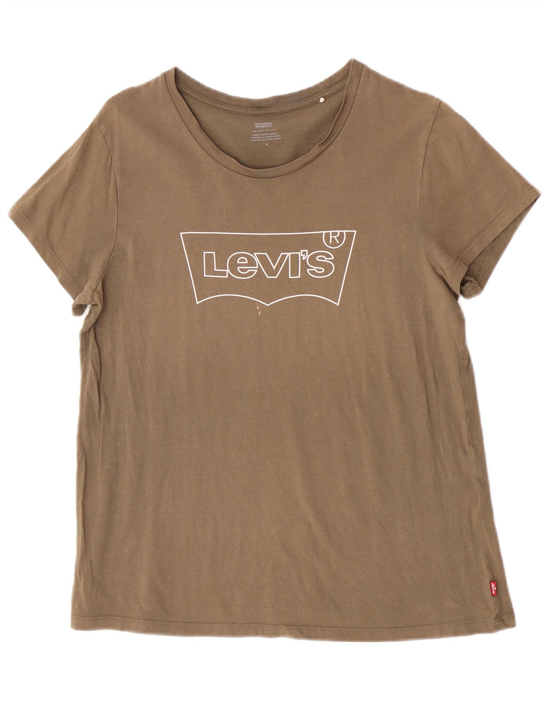 T-shirt grafica da donna Levi's Top UK 14 Medium Khaki