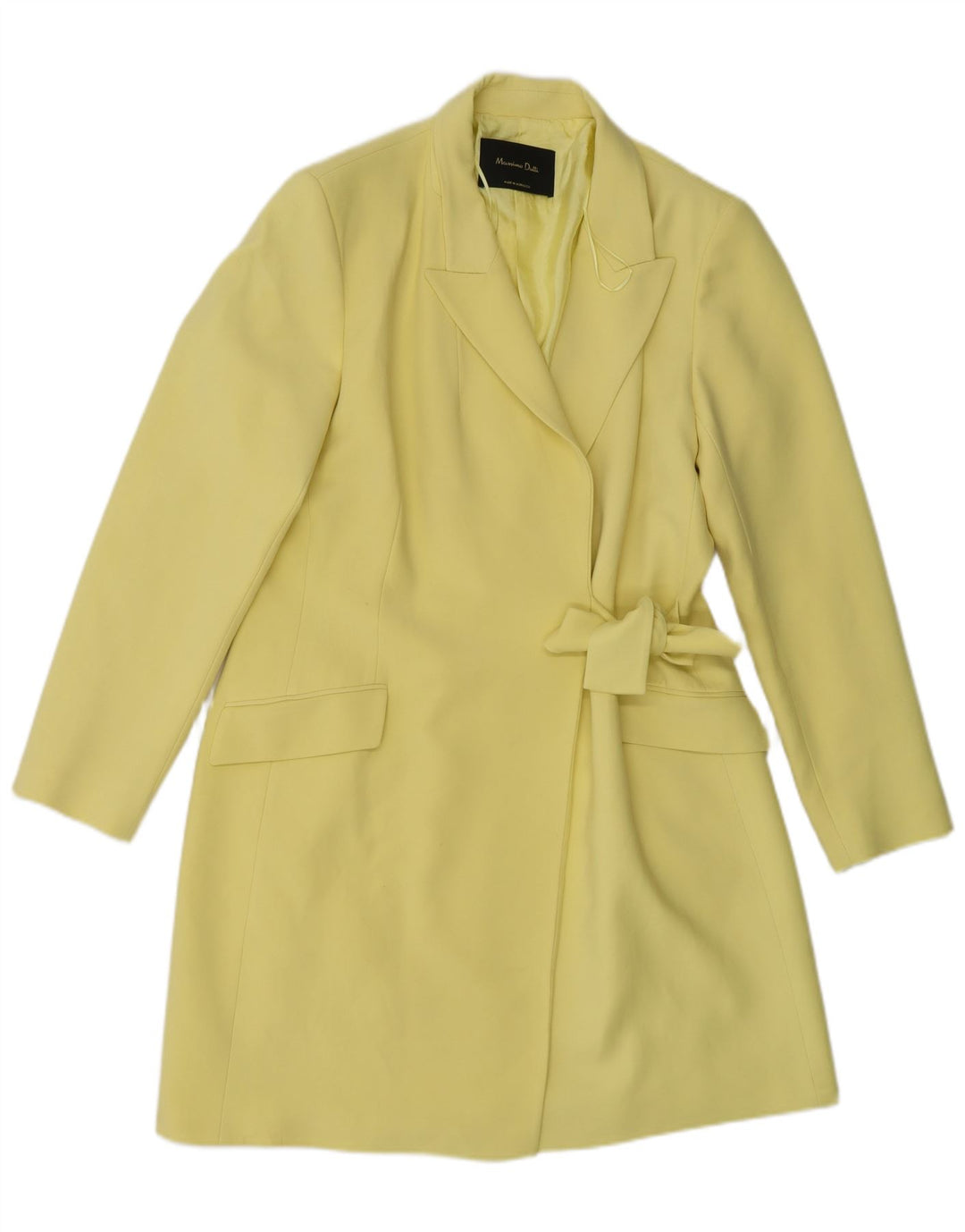 Soprabito da donna Massimo Dutti EU 42 Large in viscosa gialla