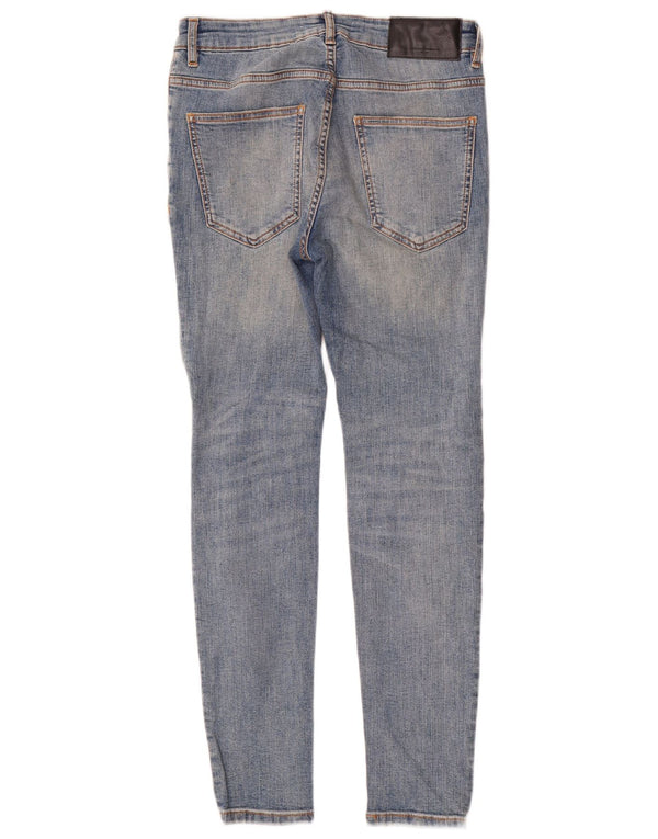 Jeans skinny effetto invecchiato da uomo Zara EU 40 medio W31 L29 cotone blu