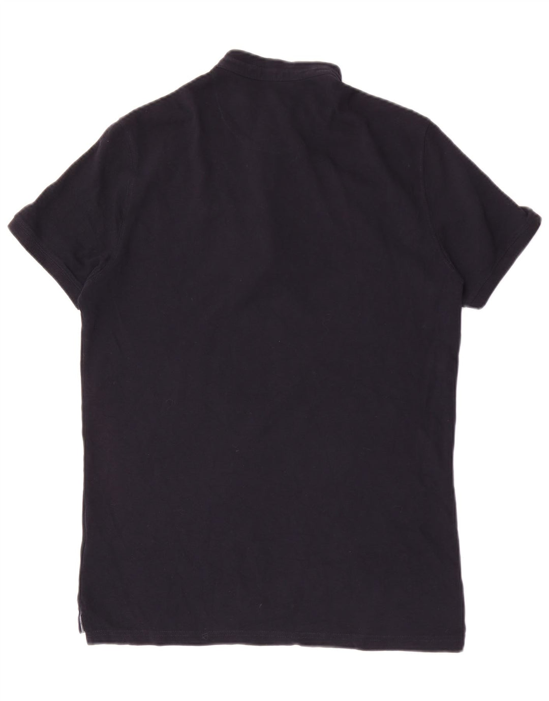 Polo da uomo MASSIMO DUTTI in cotone blu navy medio