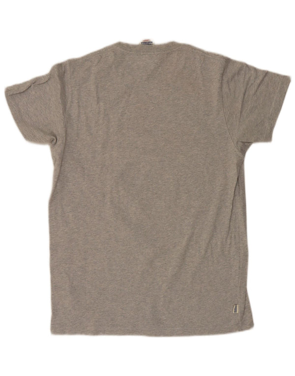 T-shirt grafica da uomo Franklin Marshall Top in cotone grigio medio