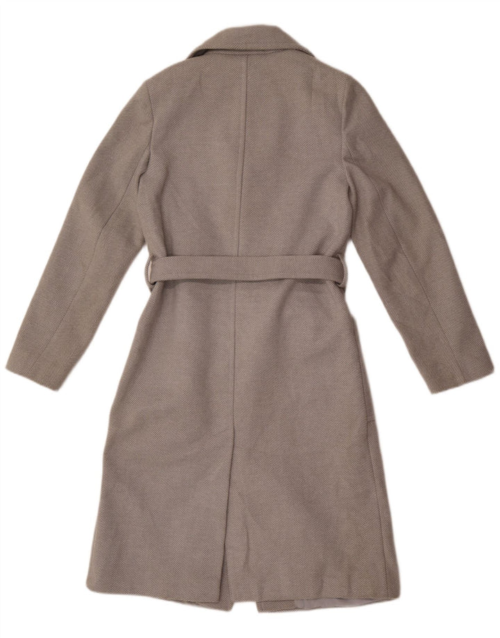 Cappotto da donna Marks & Spencer UK 8 piccolo poliestere grigio