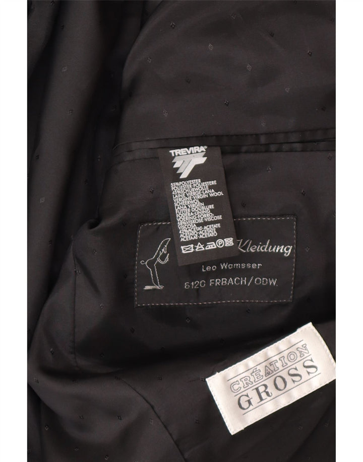 Giacca blazer da uomo a 1 bottone TREVIRA UK 38 Classica floreale rossa media