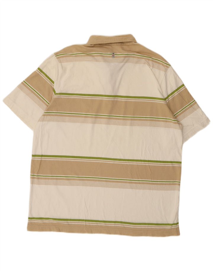 Polo da uomo Quiksilver XL in cotone a righe multicolore